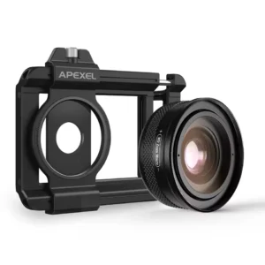 apexel 10 20x zoom macro lens for iphone & samsung – hd micro camera lens for eye macro photography